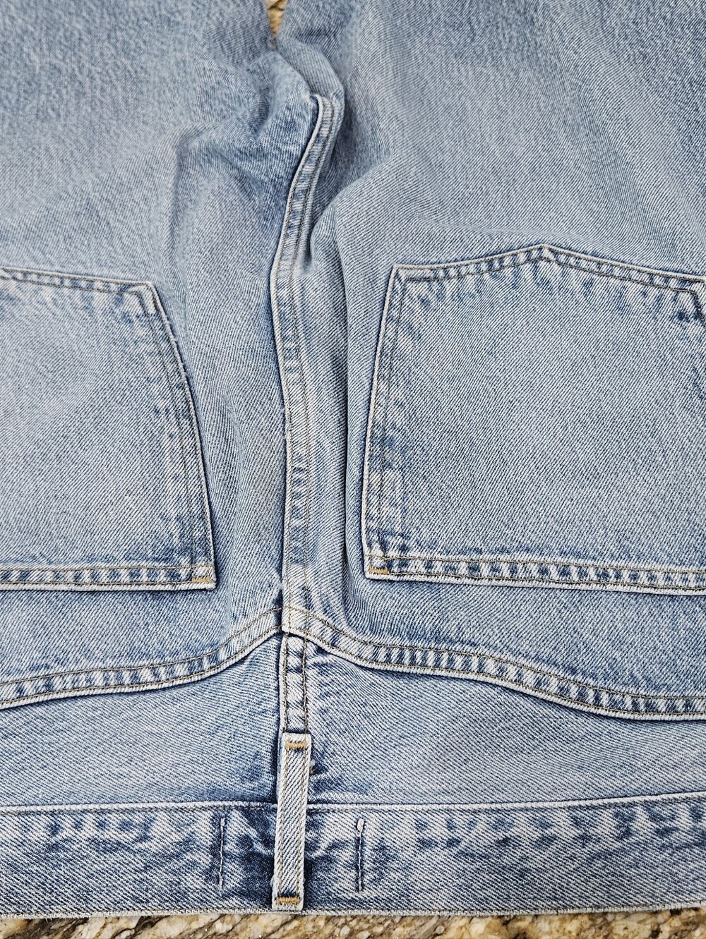 AGOLDE Women's 90s Riley High Rise Loose Jeans Raw Hem Size 29 Inseam 25" - Picture 3 of 10